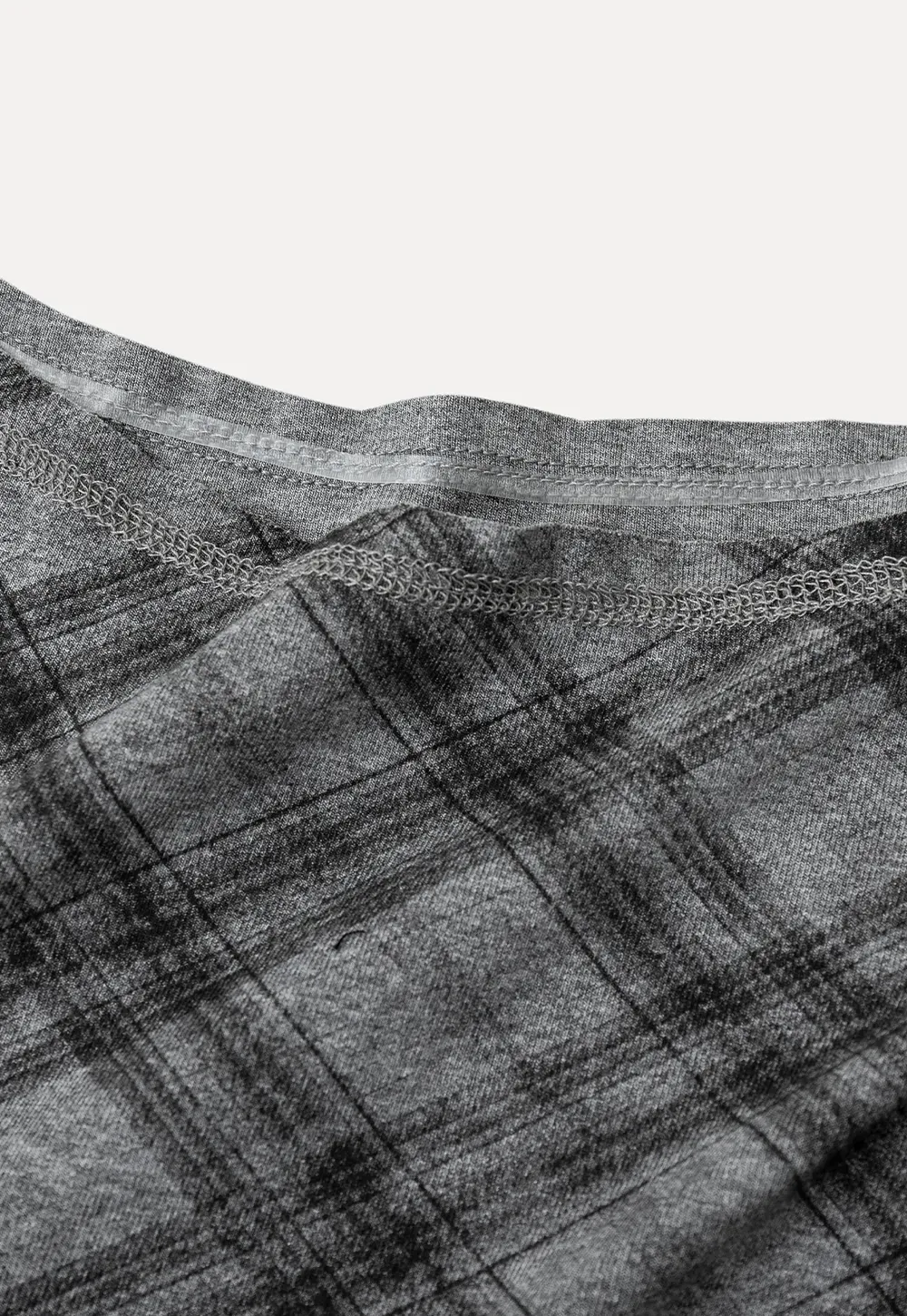 Plaid Pattern Long Sleeve Tshirt