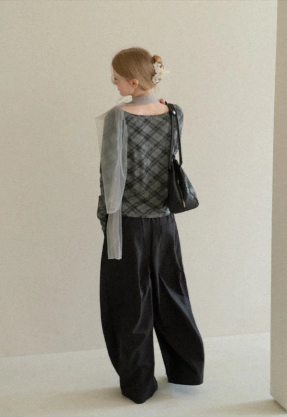 Plaid Pattern Long Sleeve Tshirt