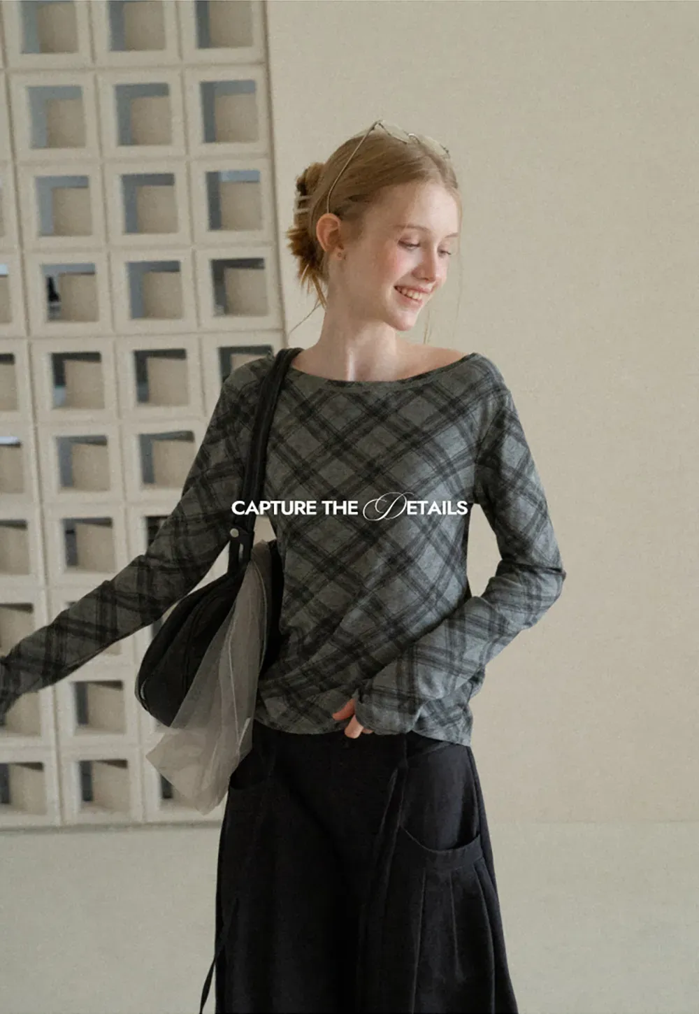Plaid Pattern Long Sleeve Tshirt