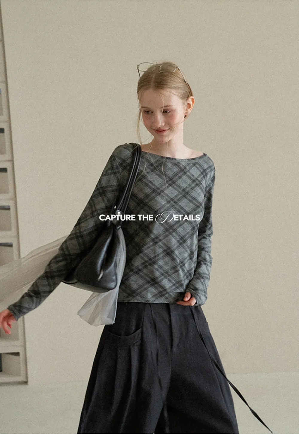 Plaid Pattern Long Sleeve Tshirt