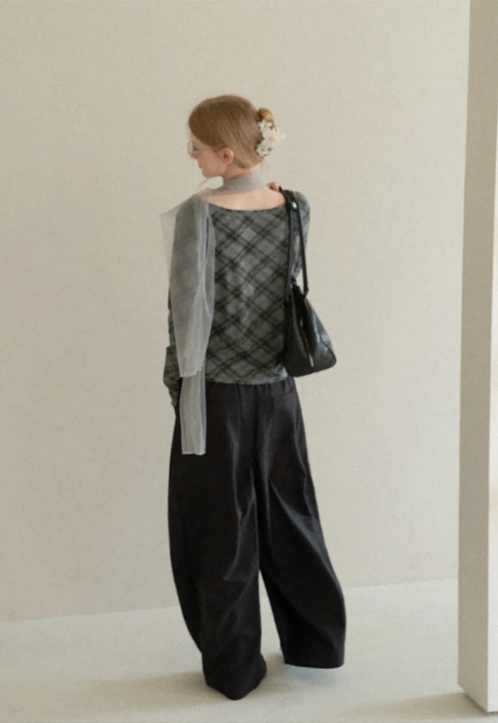 Plaid Pattern Long Sleeve Tshirt