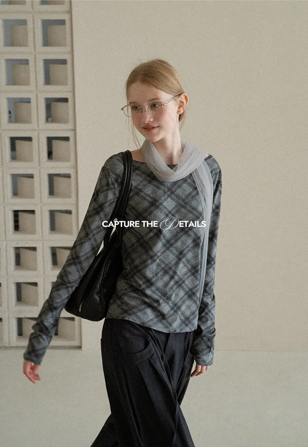 Plaid Pattern Long Sleeve Tshirt