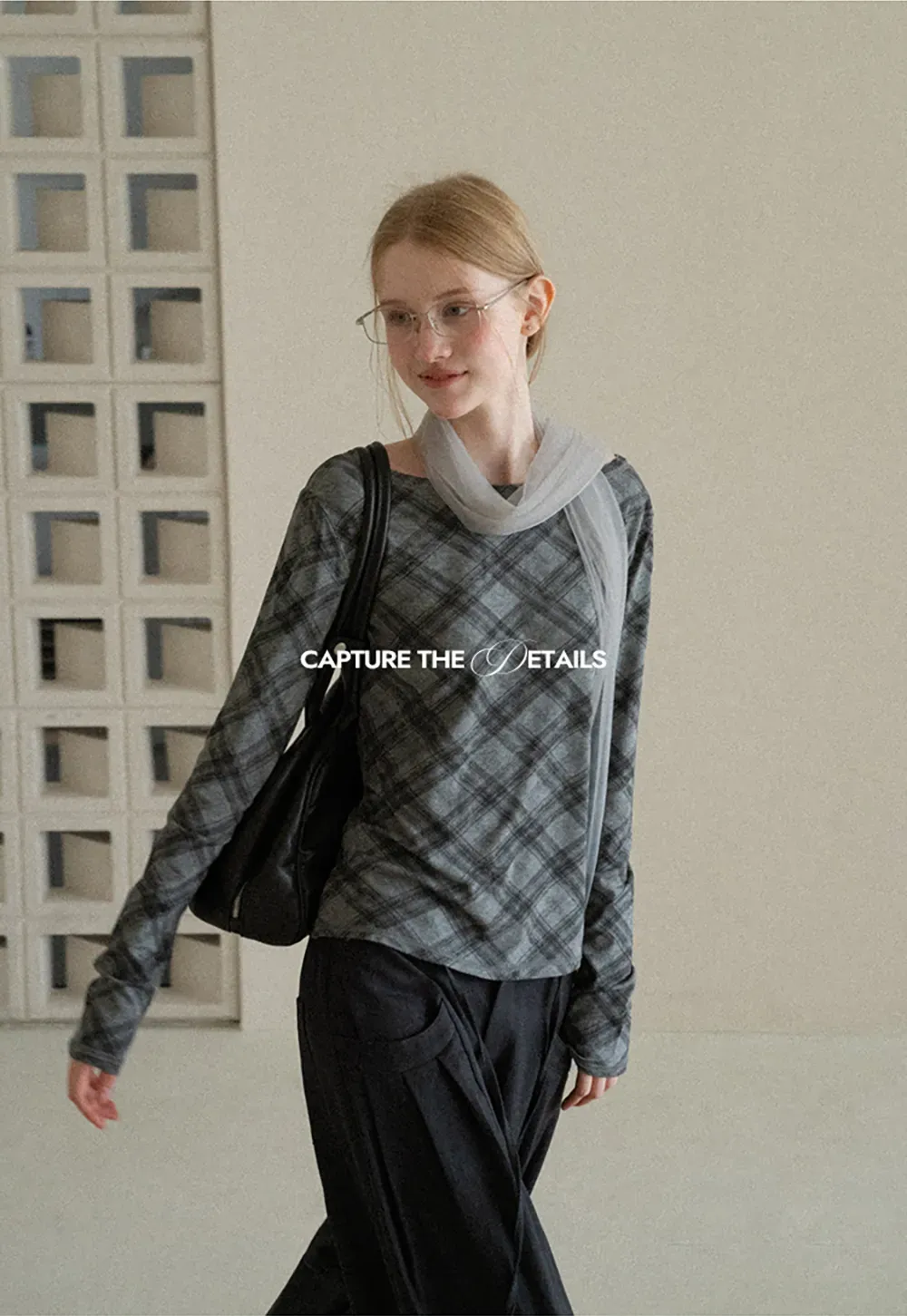Plaid Pattern Long Sleeve Tshirt
