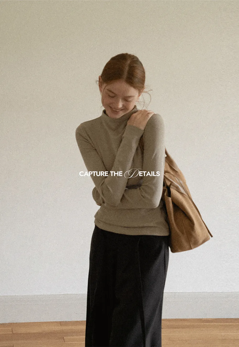 Asymmetrical Draped High Neck Long Sleeve Top