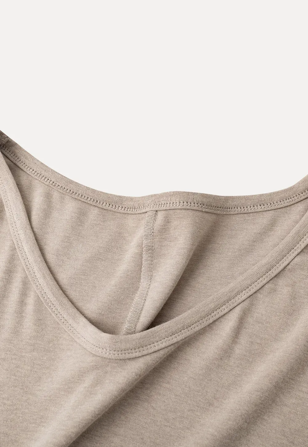 V Neck Long Sleeve Lightweight Knit T Shirt