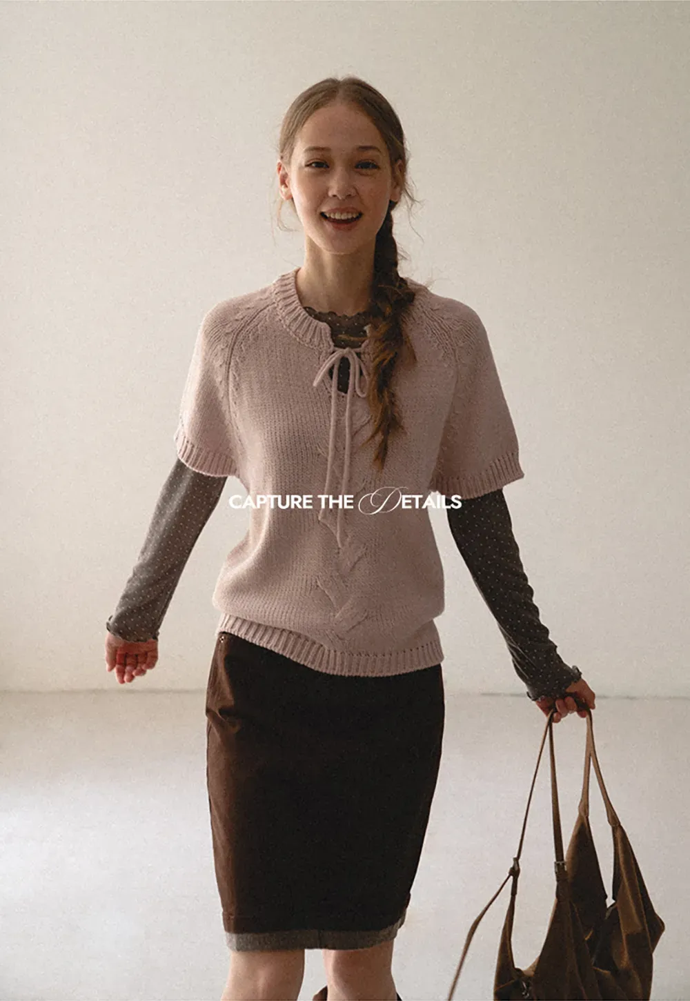 Polka Dot Sheer Long Sleeve Cropped Top