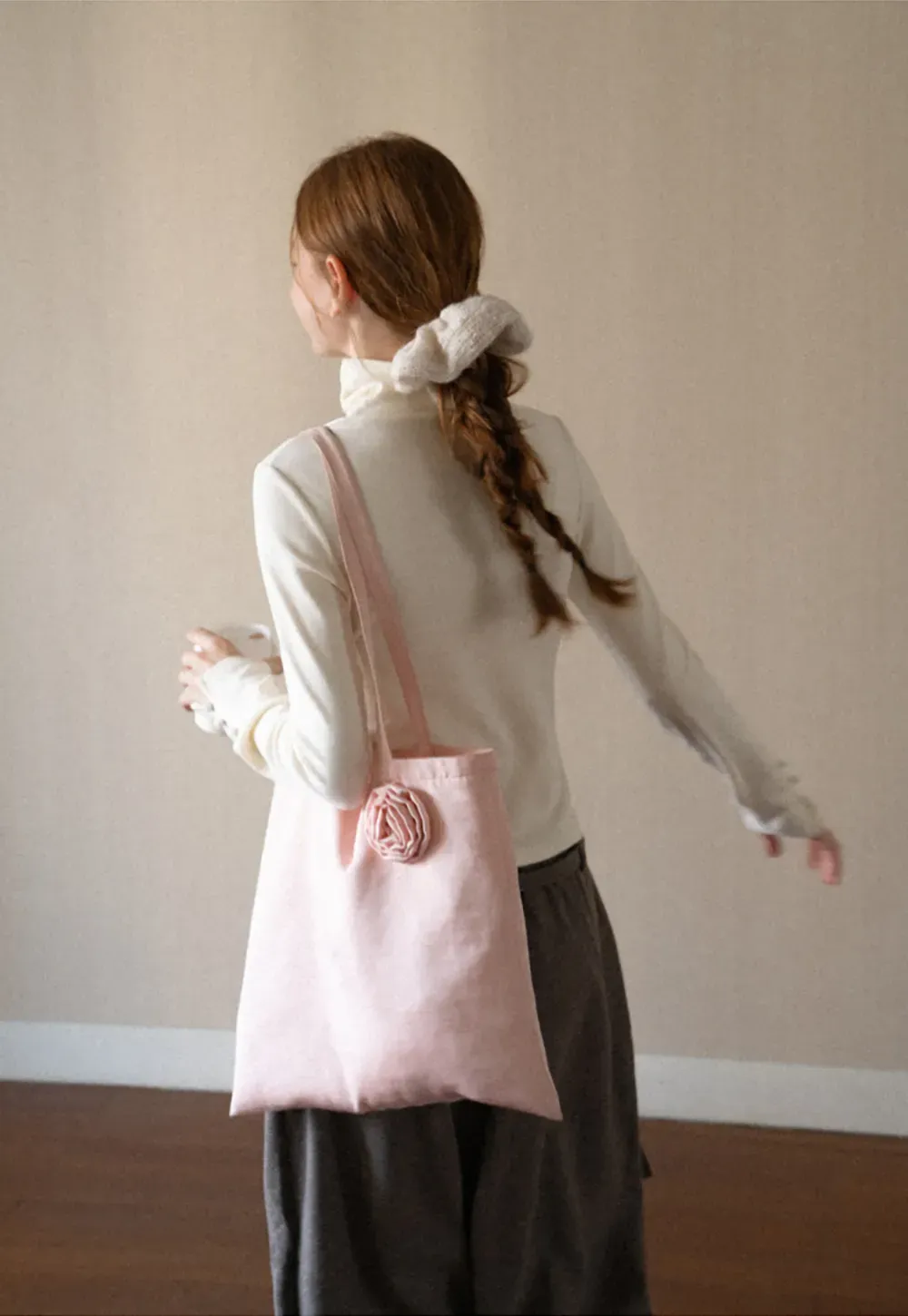 High Neck Long Sleeve Ribbed Knit Top