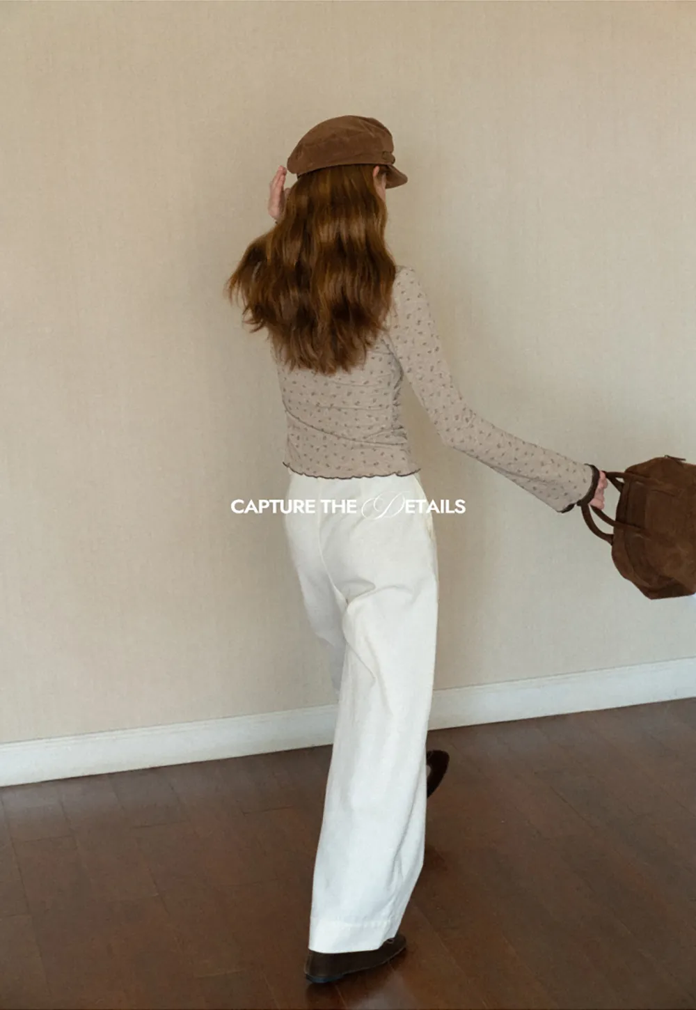 Scalloped Hem Long Sleeve Textured Knit Top