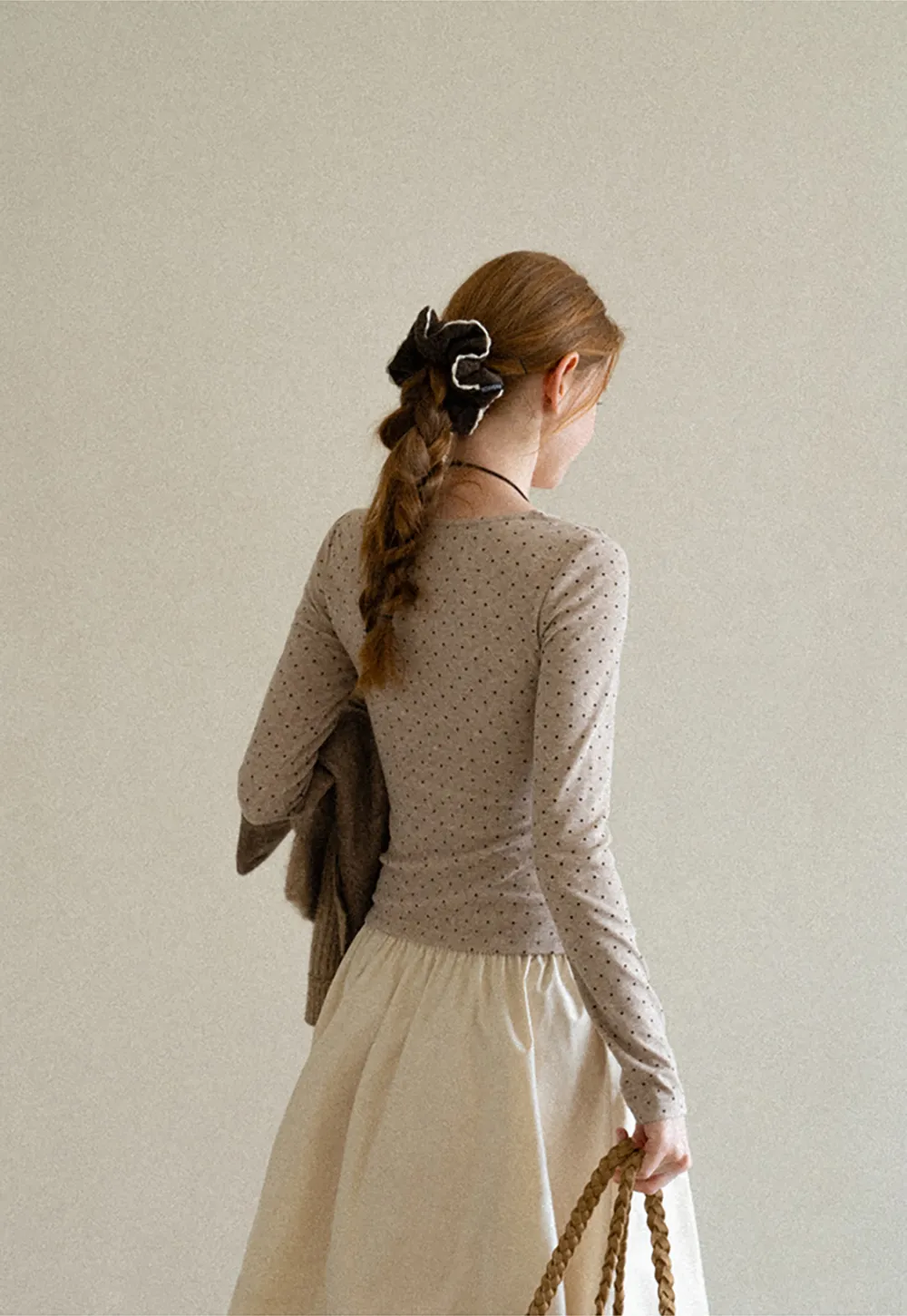 Lace Trim V Neck Cropped Knit Top