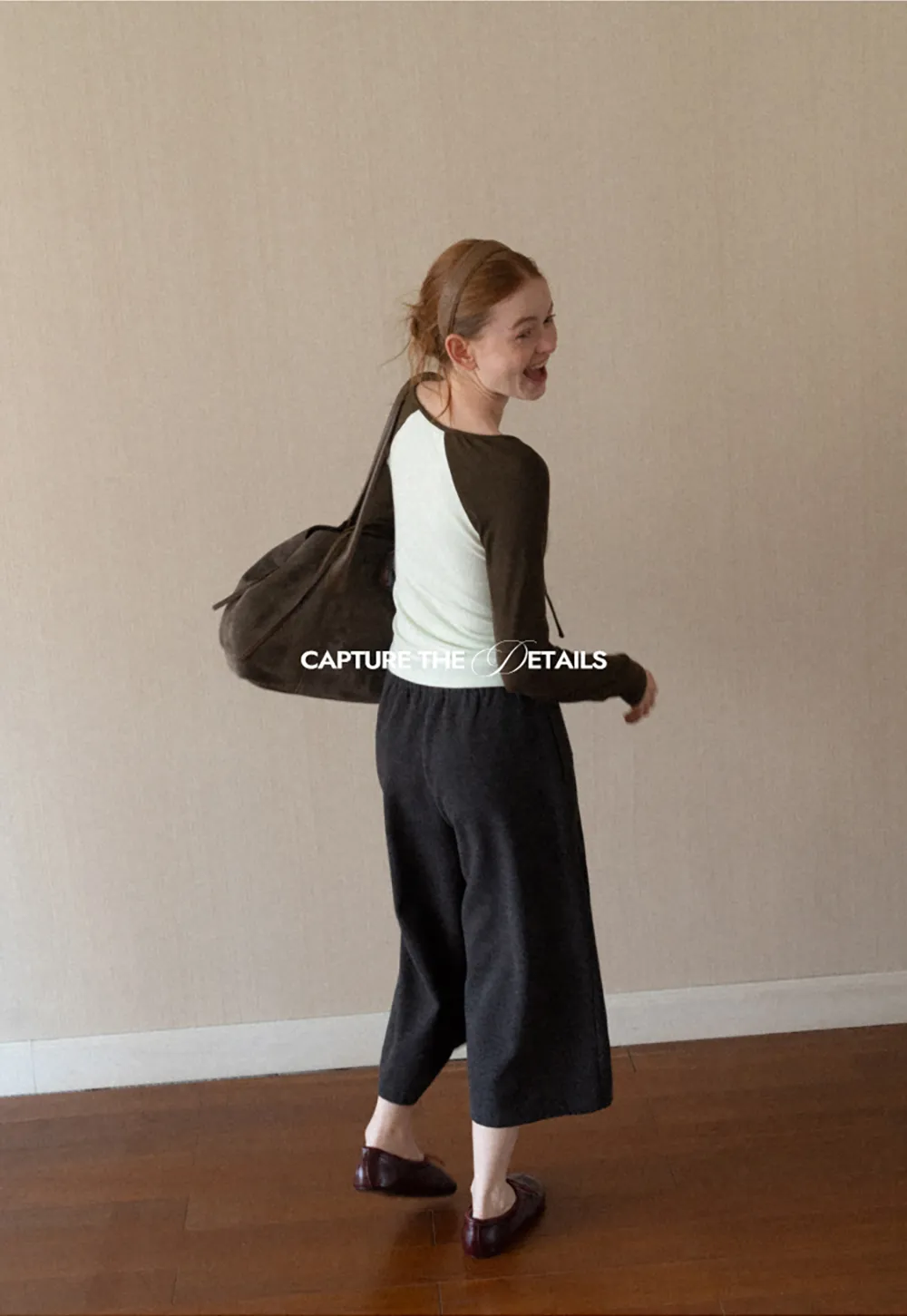 Contrast Panel Top with Tie Neck Detail