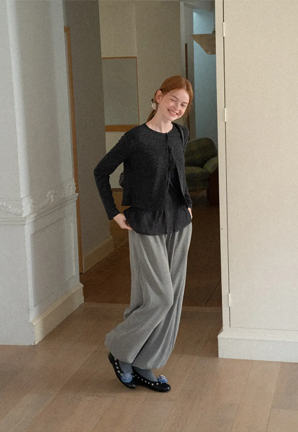 Asymmetrical Draped Layered Knit Top