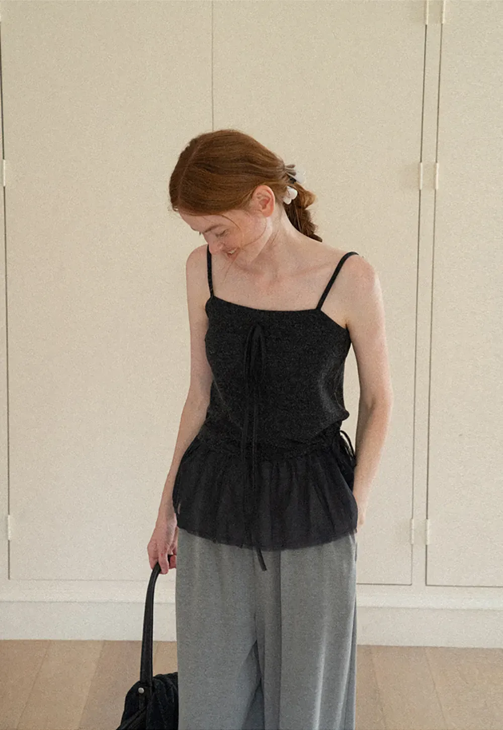 Asymmetrical Draped Layered Knit Top