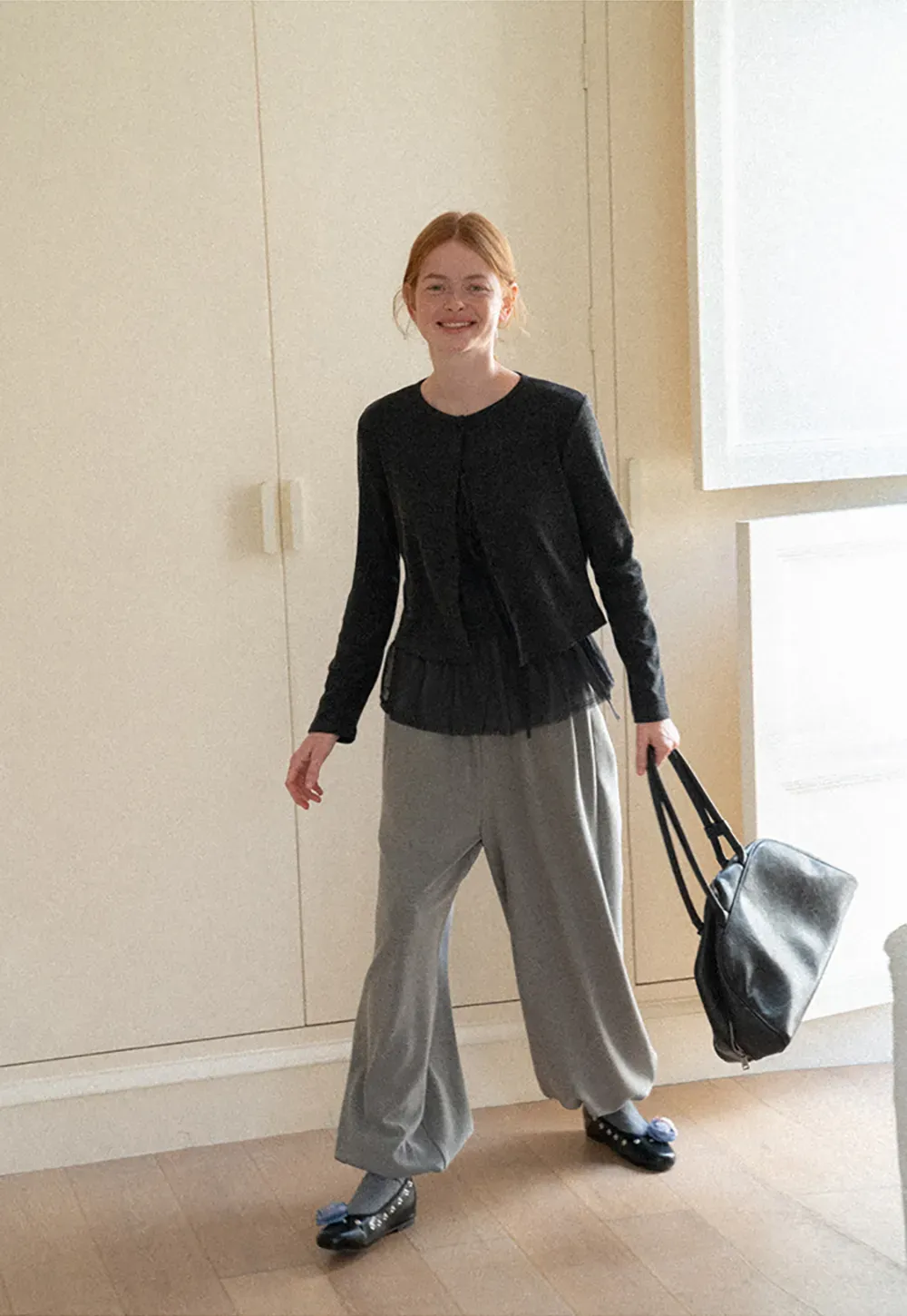 Asymmetrical Draped Layered Knit Top