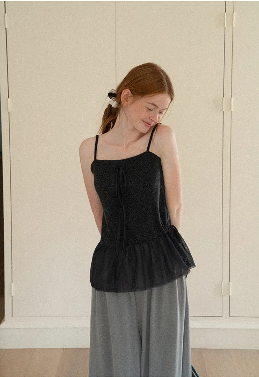 Asymmetrical Draped Layered Knit Top