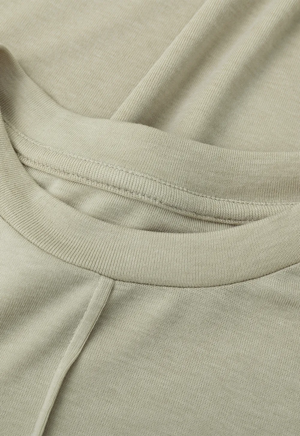 Seam Detail Long Sleeve Crew Neck Top