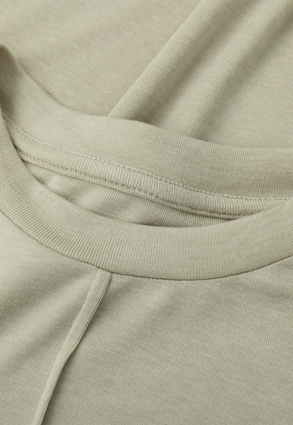 Seam Detail Long Sleeve Crew Neck Top