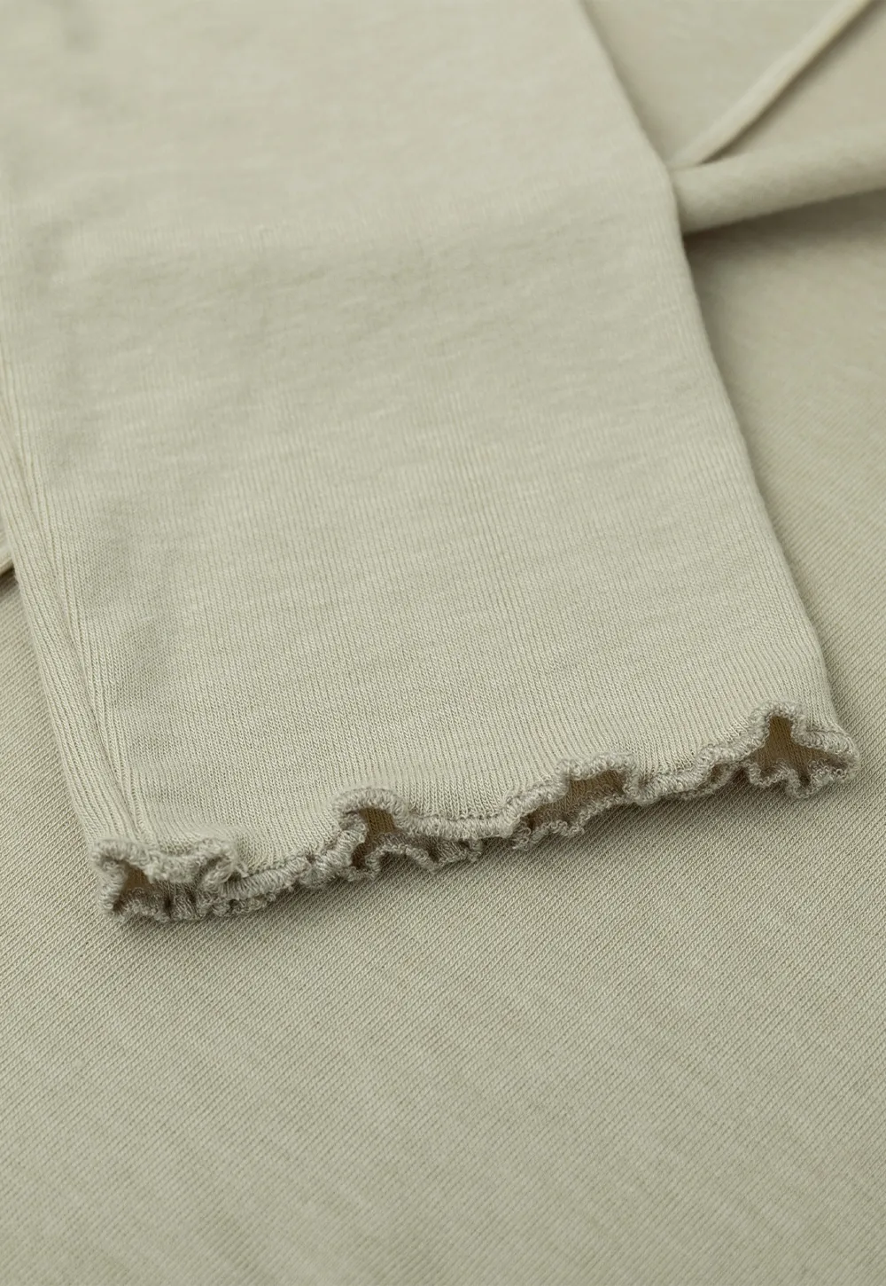 Seam Detail Long Sleeve Crew Neck Top