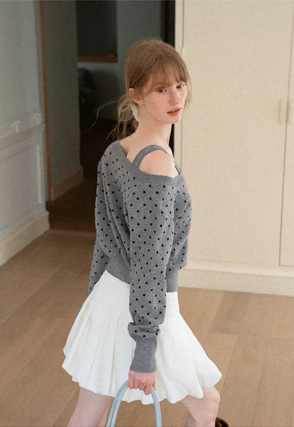 Cropped Ribbed Knit Sleeveless Top