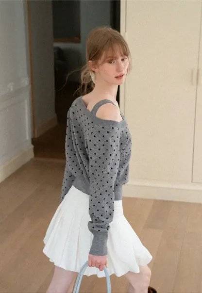 Cropped Ribbed Knit Sleeveless Top
