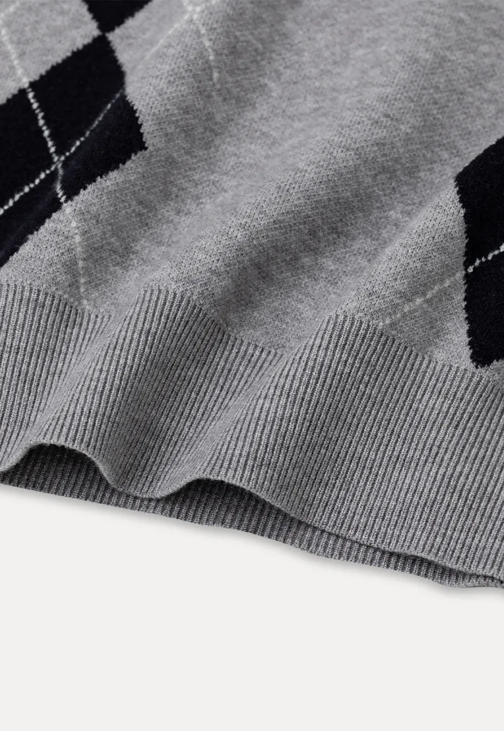Contrast Trim Shoulder Detail Knit Sweater
