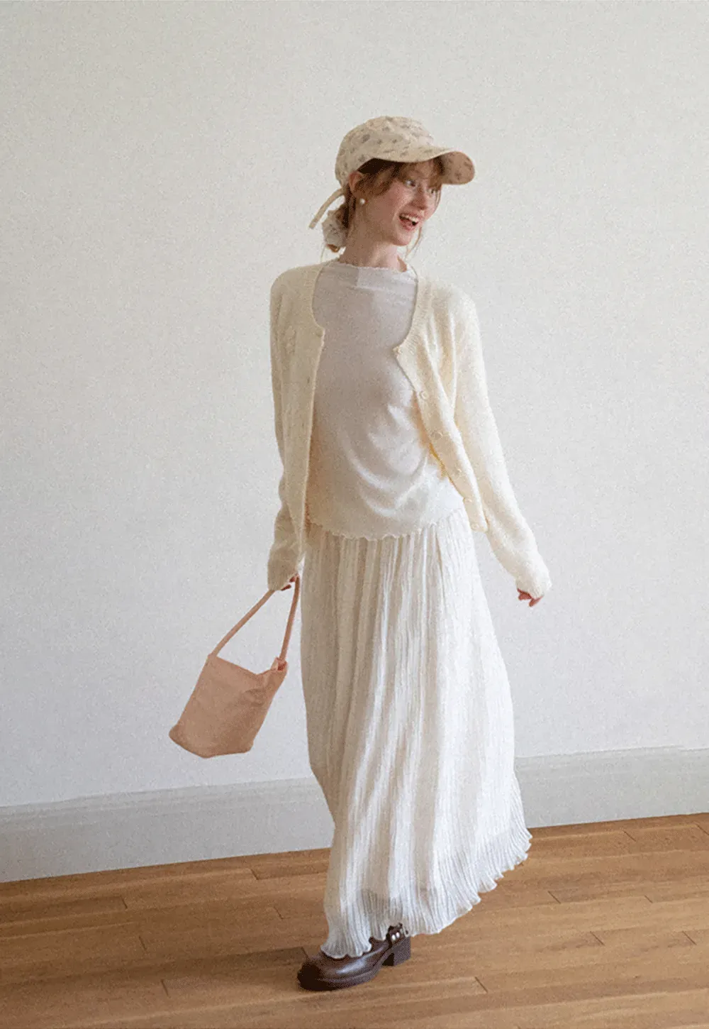 Floral Embroidered V Neck Cardigan Sweater