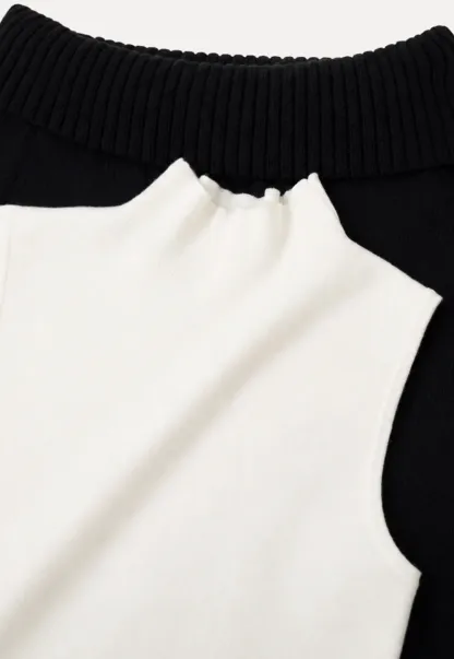 Off Shoulder Ribbed Knit Sweater with Cable Detail