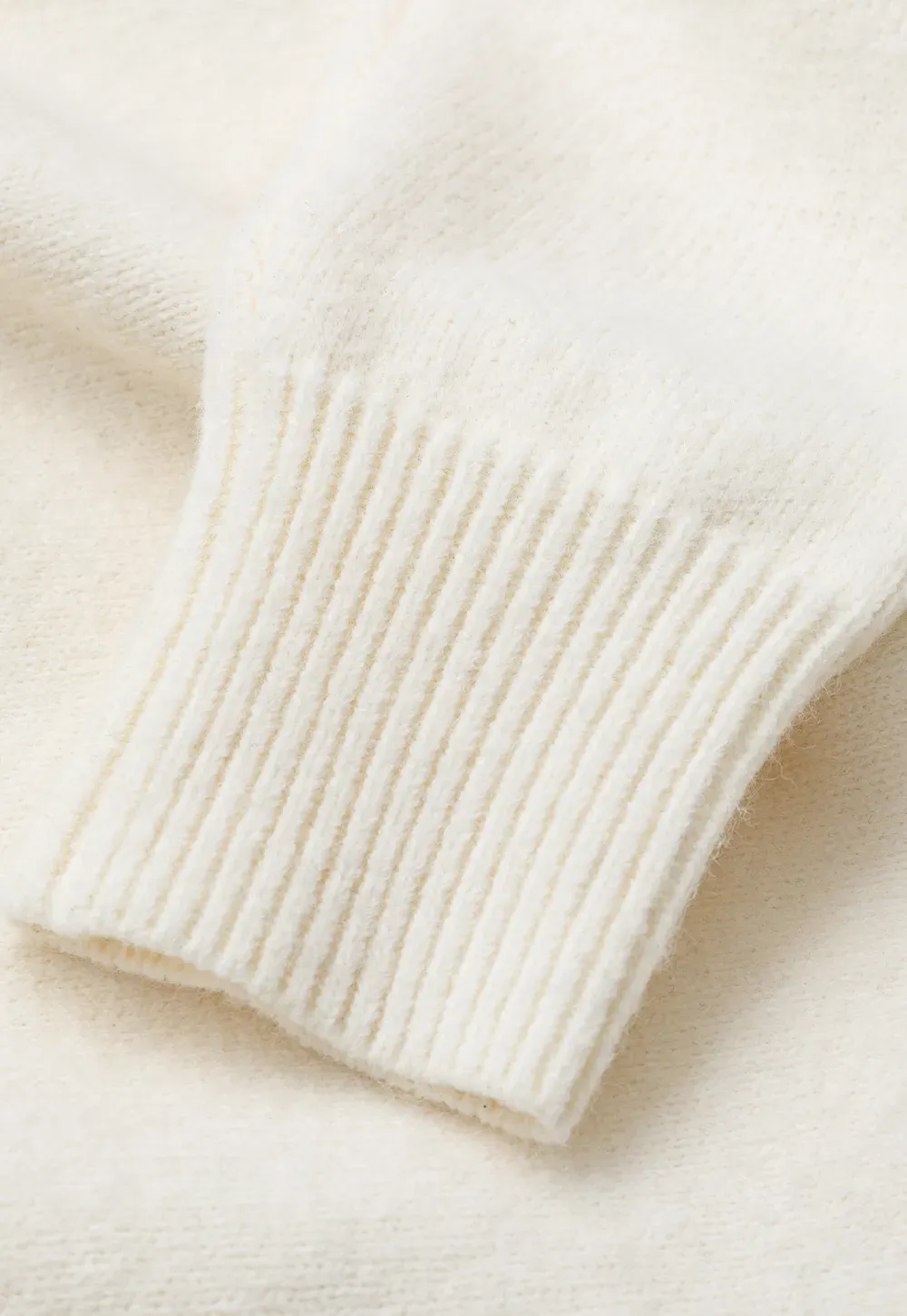 V Neck Ribbed Knit Sweater