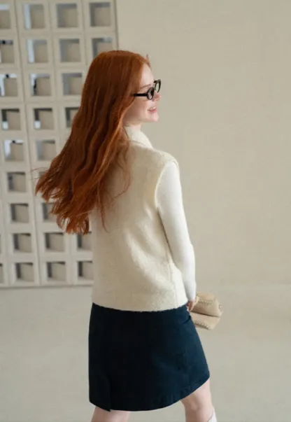 Collared Button Front Knit Sweater