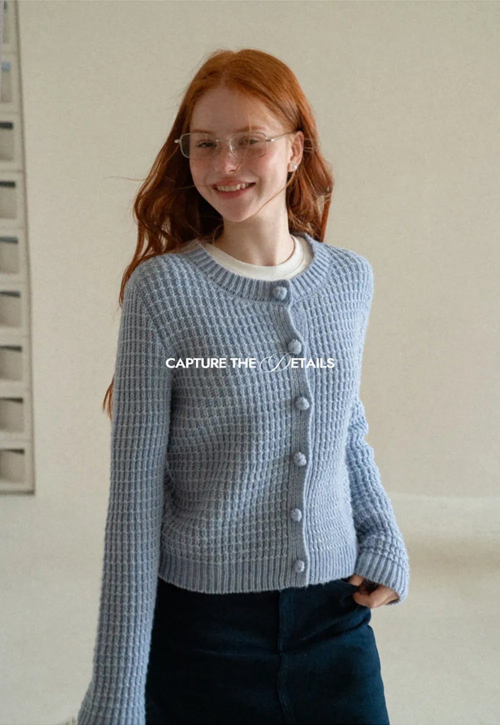 Ribbed Knit Cropped Cardigan with Button Front