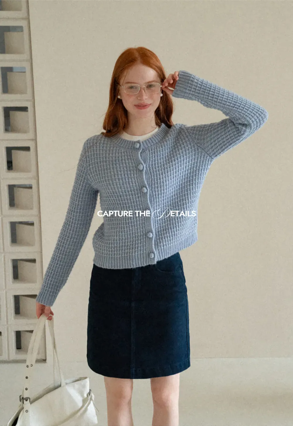 Ribbed Knit Cropped Cardigan with Button Front