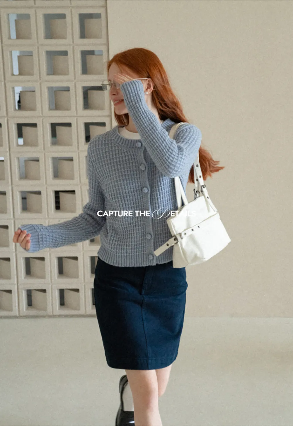 Ribbed Knit Cropped Cardigan with Button Front