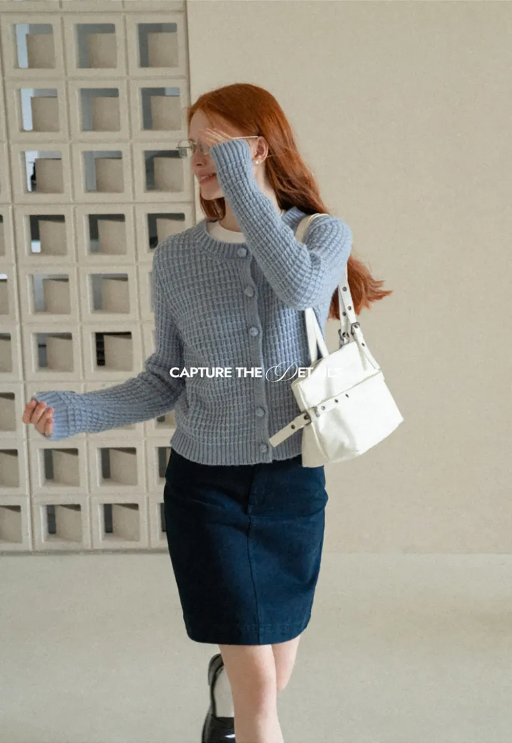 Ribbed Knit Cropped Cardigan with Button Front