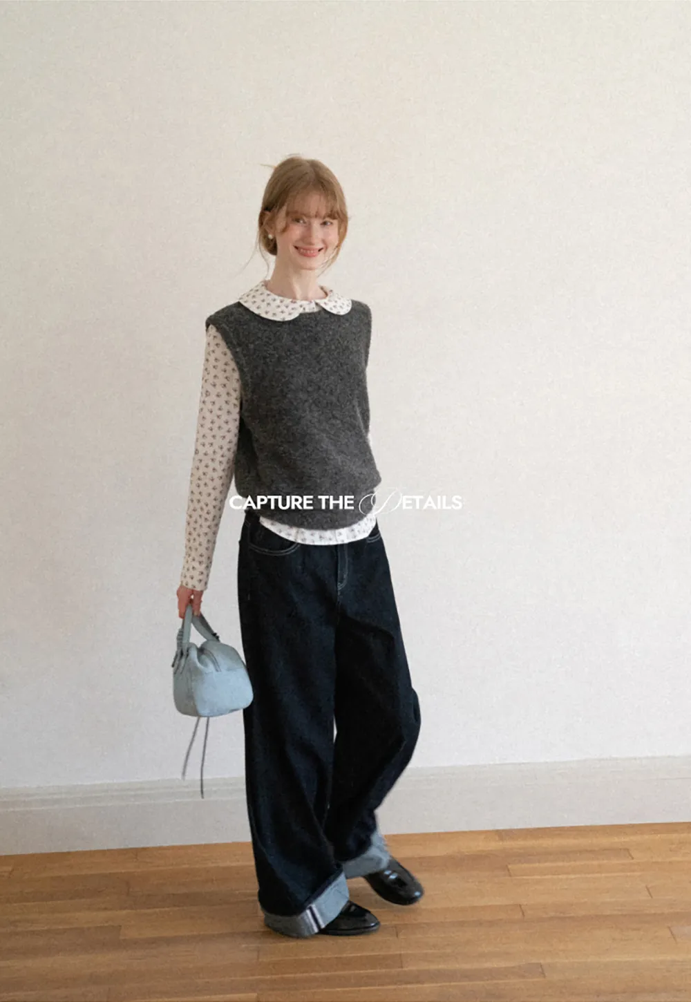 Peter Pan Collar Knit Vest