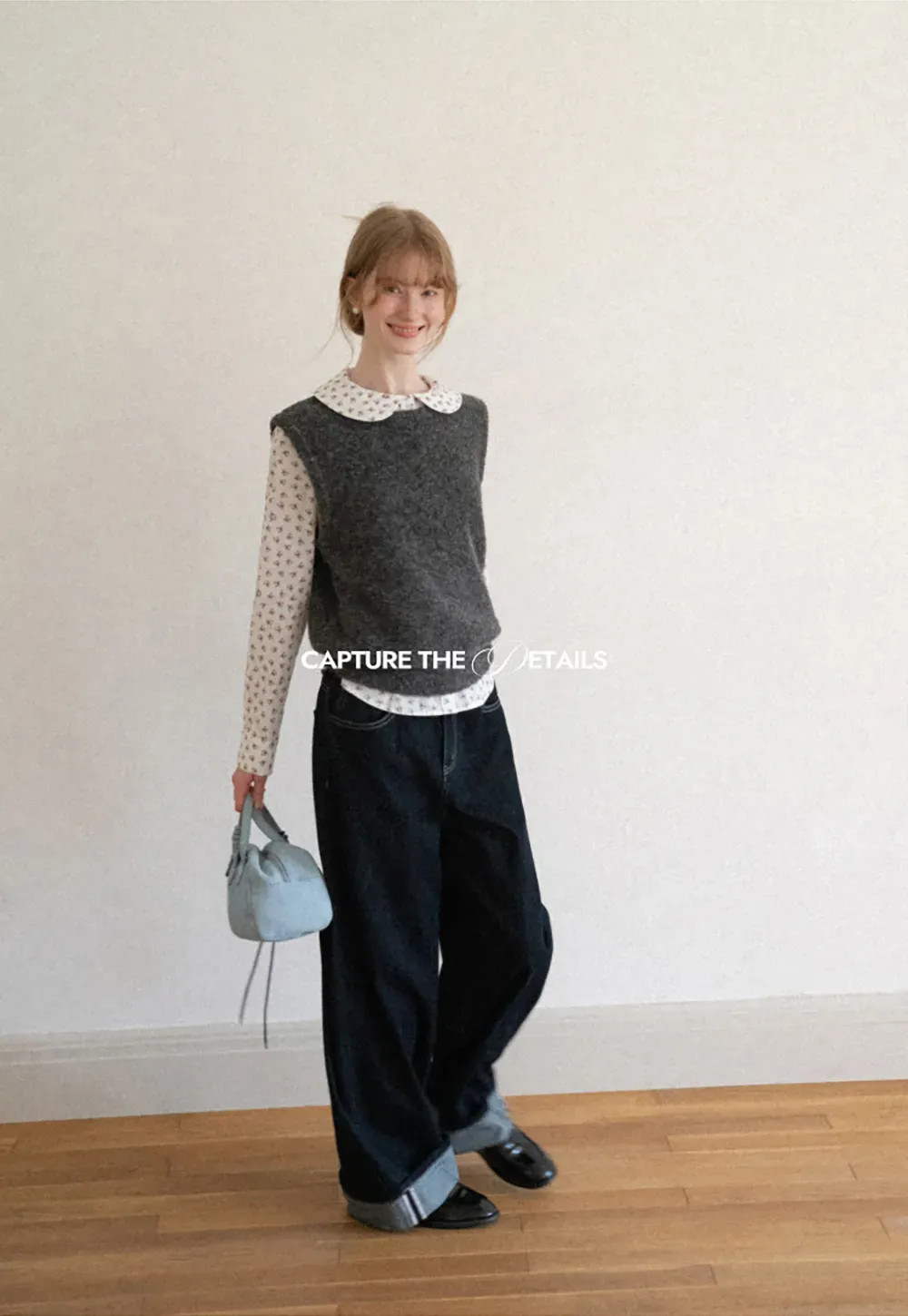 Peter Pan Collar Knit Vest