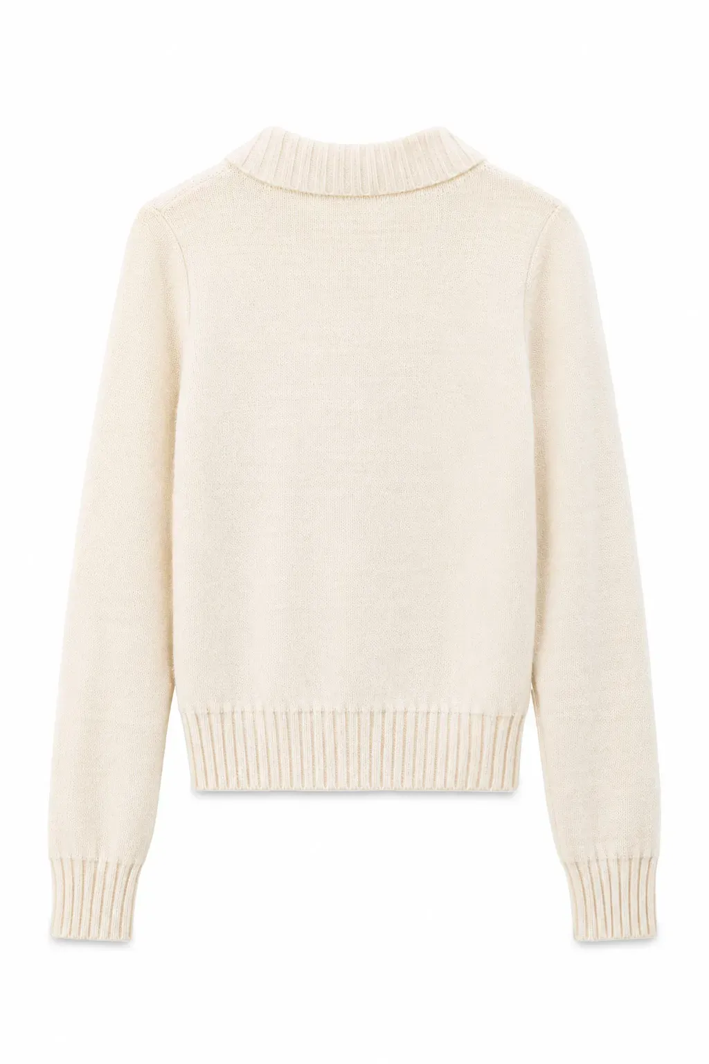 Cable Knit Diamond Pattern Collared Pullover Sweater