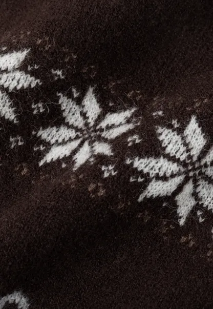 Fair Isle Pattern Short Sleeve Knit Sweater
