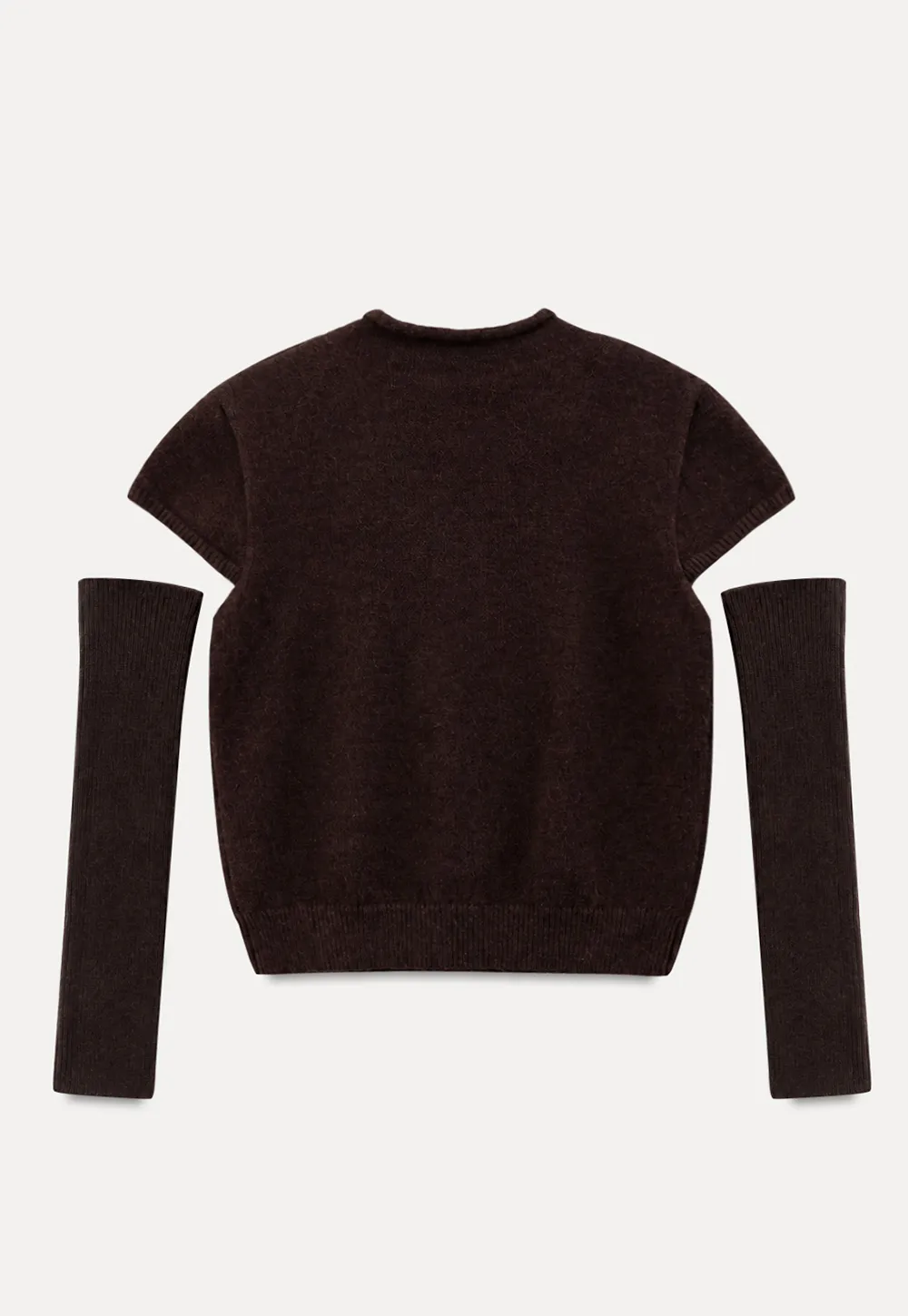 Fair Isle Pattern Short Sleeve Knit Sweater