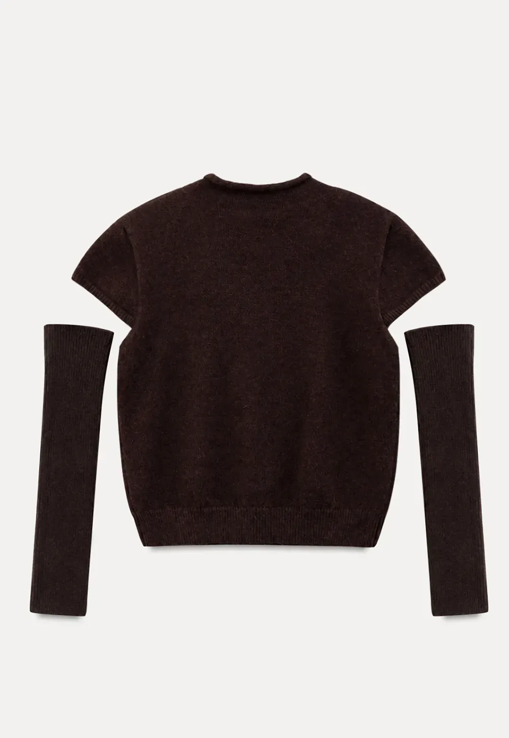 Fair Isle Pattern Short Sleeve Knit Sweater