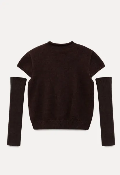 Fair Isle Pattern Short Sleeve Knit Sweater