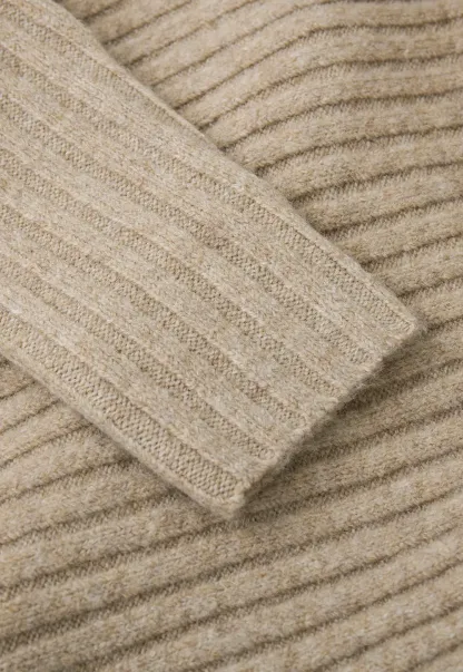 Ribbed Knit Asymmetrical Wrap Cardigan Sweater