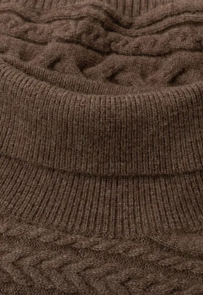 Cable Knit Turtleneck Oversized Sweater