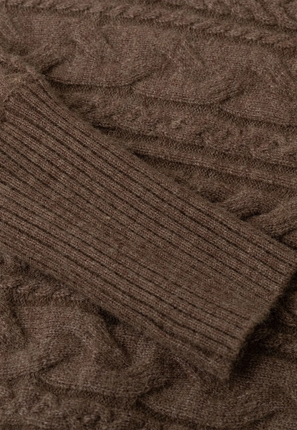 Cable Knit Turtleneck Oversized Sweater