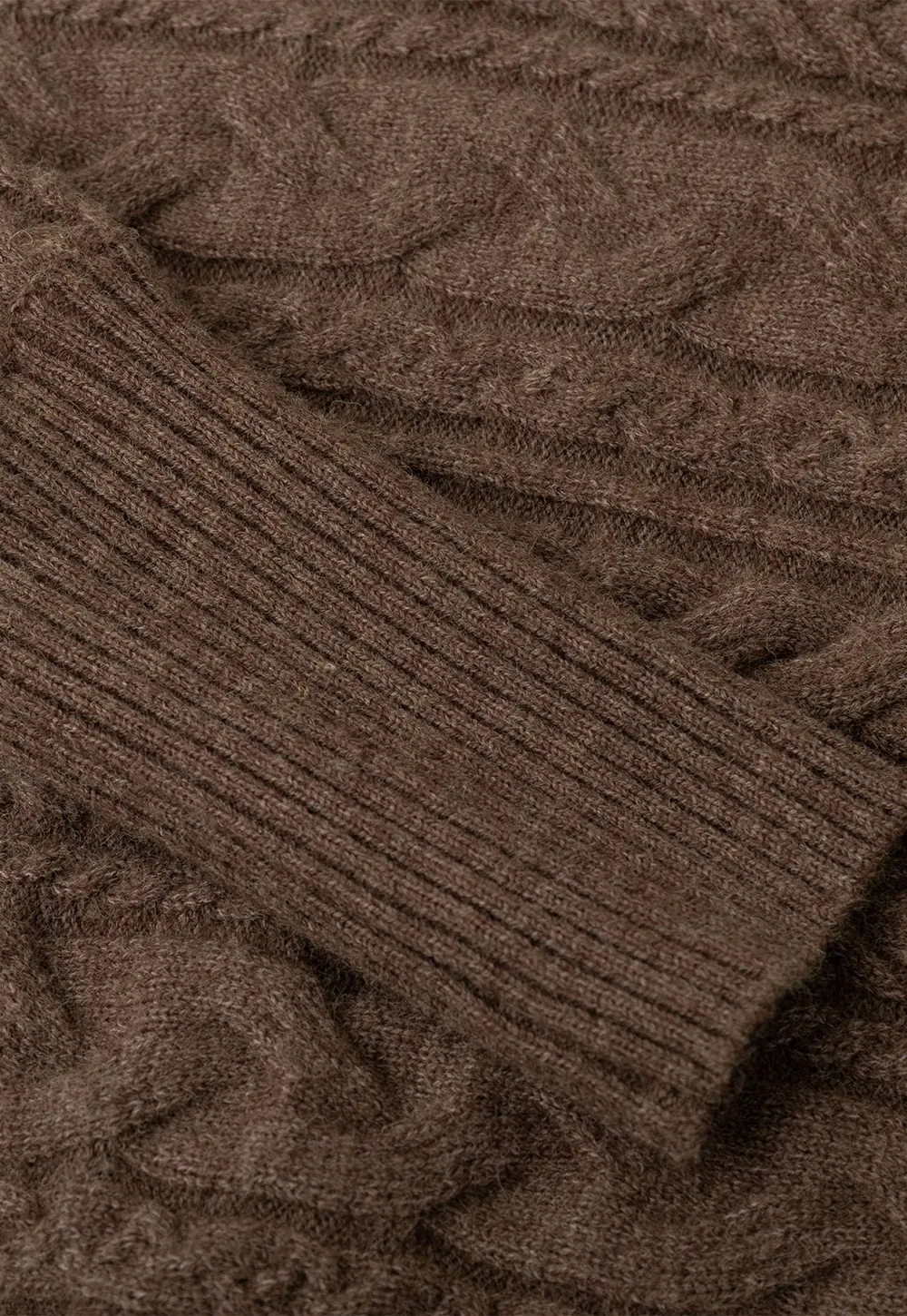 Cable Knit Turtleneck Oversized Sweater