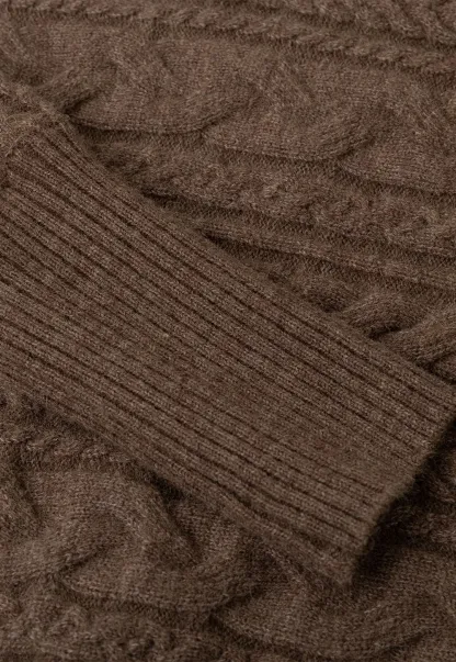 Cable Knit Turtleneck Oversized Sweater