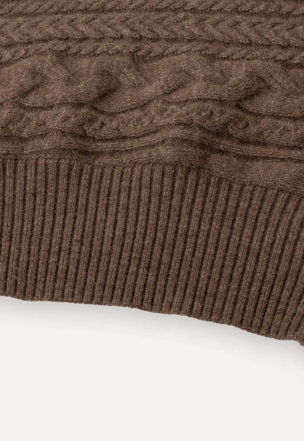 Cable Knit Turtleneck Oversized Sweater
