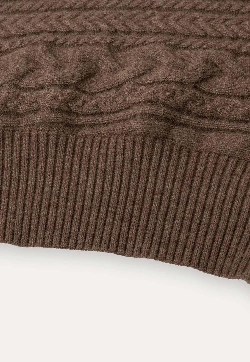 Cable Knit Turtleneck Oversized Sweater