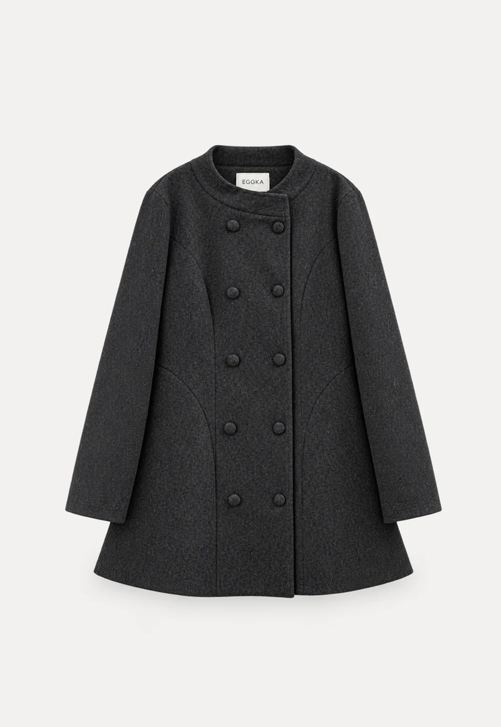 Fair Isle Patterned Turtleneck Knit Sweater and Coat