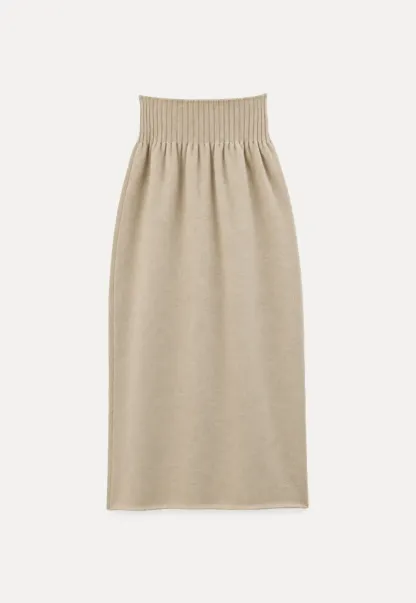 Bow Detail Ribbed Knit Cardigan and Matching Skirt