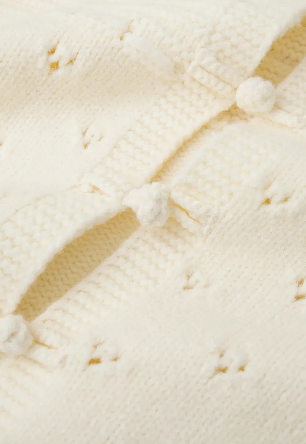 Textured Knit Vest with Peter Pan Collar and Button Closure
