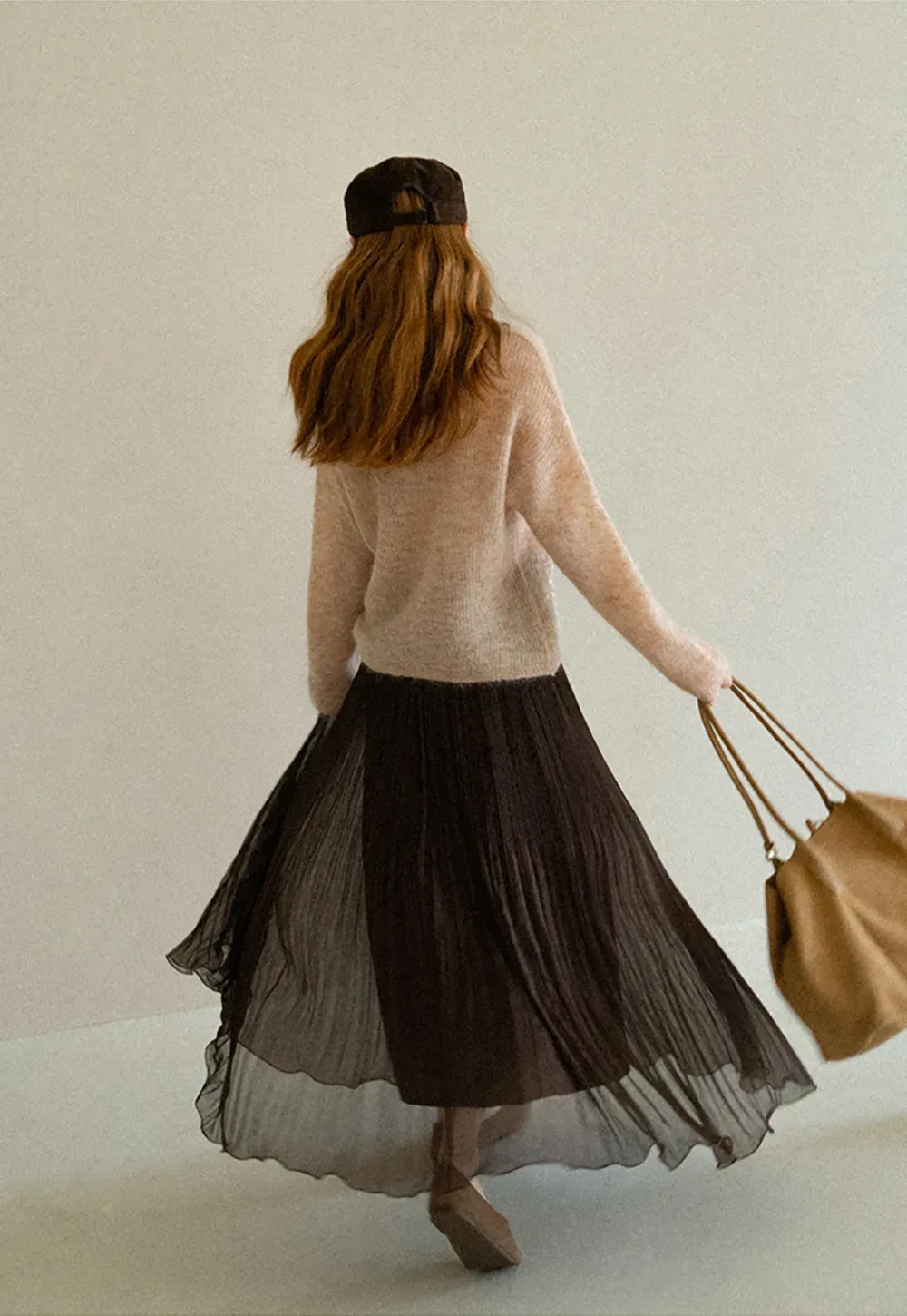 Sequined Sheer Knit Sweater